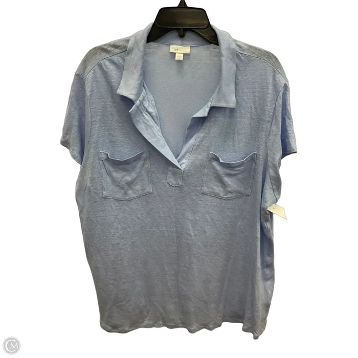 Top Short Sleeve By J. Jill In Blue, Size: Xl
