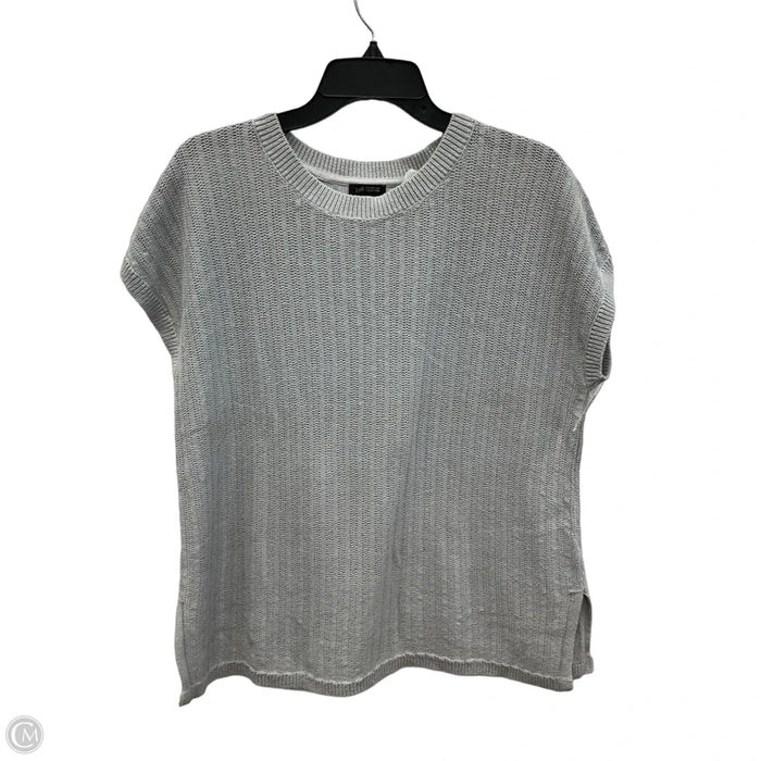 Top Short Sleeve By J. Jill In Grey, Size: Lp