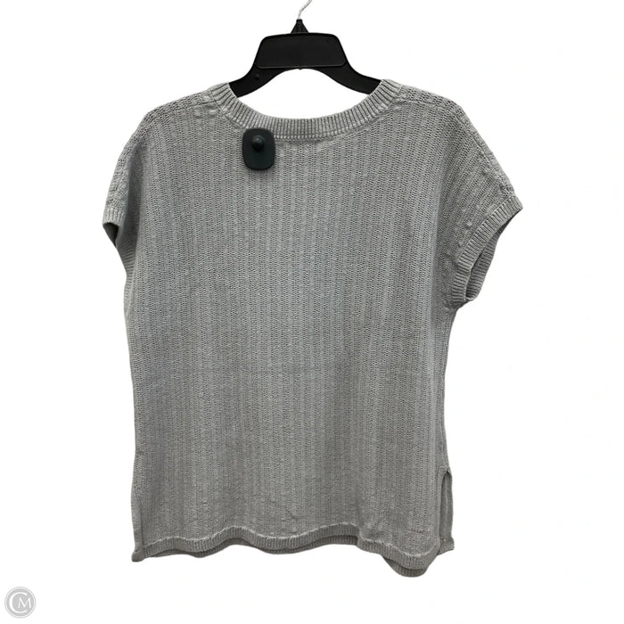 Top Short Sleeve By J. Jill In Grey, Size: Lp