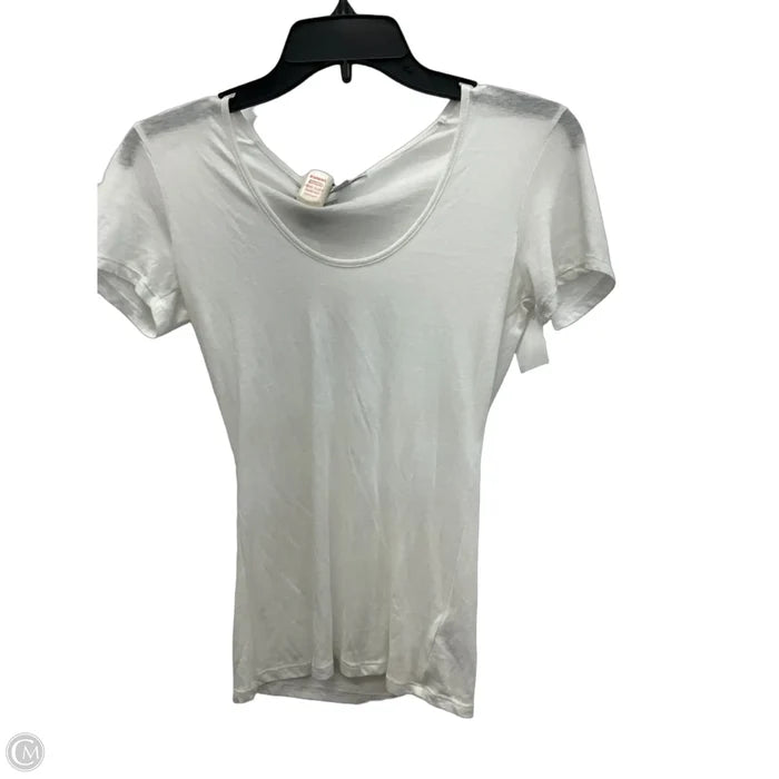 Top Short Sleeve By James Perse In White, Size: M