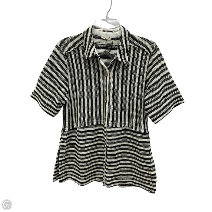 Top Short Sleeve By Jodifl In Striped Pattern, Size: S