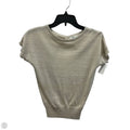 Top Short Sleeve By Kimichi Blue In Gold, Size: Xs