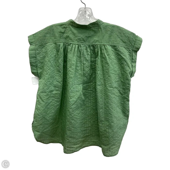 Top Short Sleeve By Loft In Green, Size: S