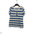 Top Short Sleeve By Loft In Striped Pattern, Size: L