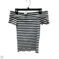 Top Short Sleeve By Loft In Striped Pattern, Size: M