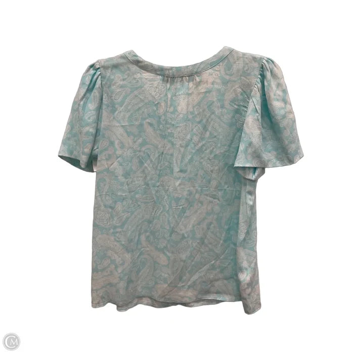 Top Short Sleeve By Loft In Teal, Size: Xs