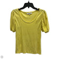 Top Short Sleeve By Loft In Yellow, Size: Xs