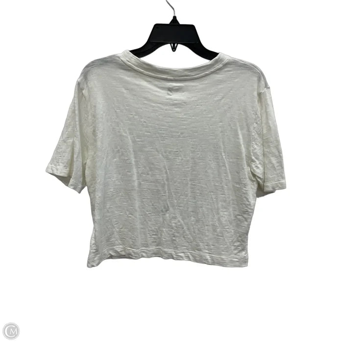 Top Short Sleeve By Lou And Grey In White, Size: S