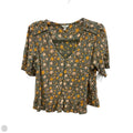 Top Short Sleeve By Lucky Brand In Green, Size: M