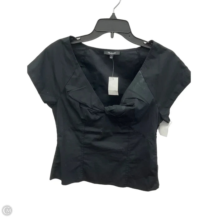 Top Short Sleeve By Madewell In Black, Size: 2