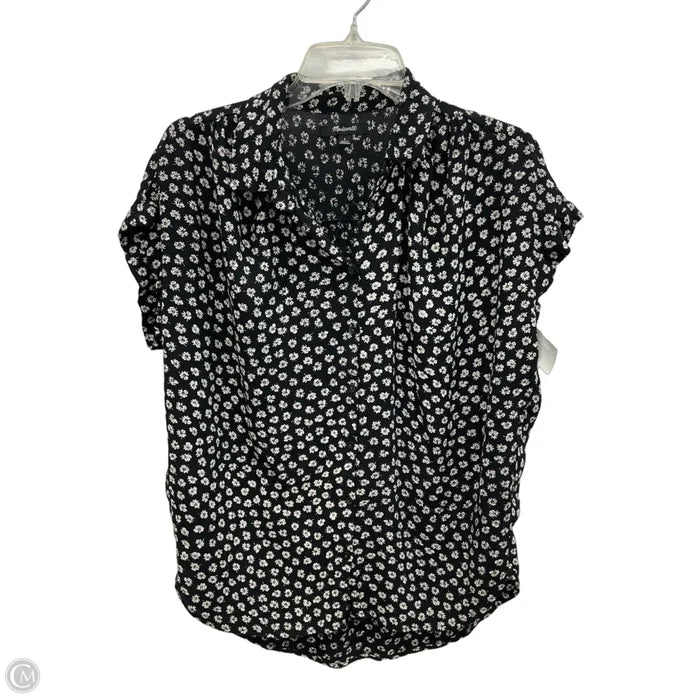 Top Short Sleeve By Madewell In Floral Print, Size: S