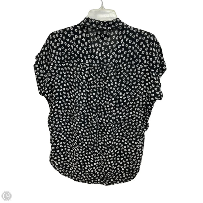 Top Short Sleeve By Madewell In Floral Print, Size: S