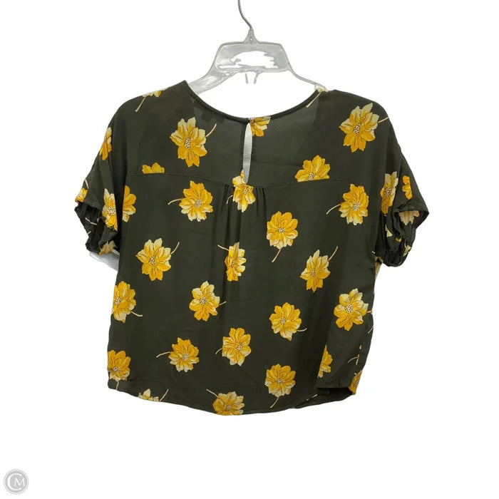 Top Short Sleeve By Madewell In Green, Size: Xs