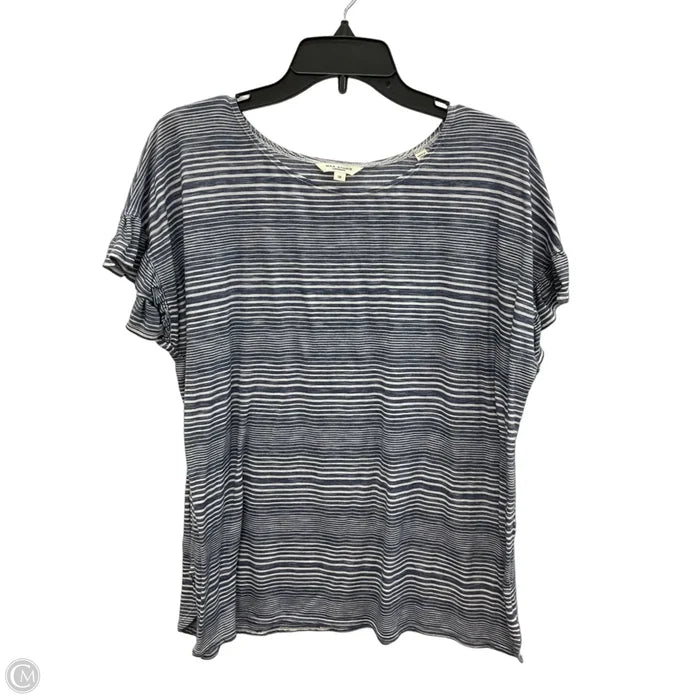 Top Short Sleeve By Max Studio In Striped Pattern, Size: 1x