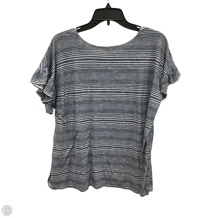 Top Short Sleeve By Max Studio In Striped Pattern, Size: 1x