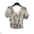 Top Short Sleeve By Mystree In Floral Print, Size: S