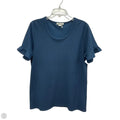 Top Short Sleeve By Simply Noelle In Navy, Size: M