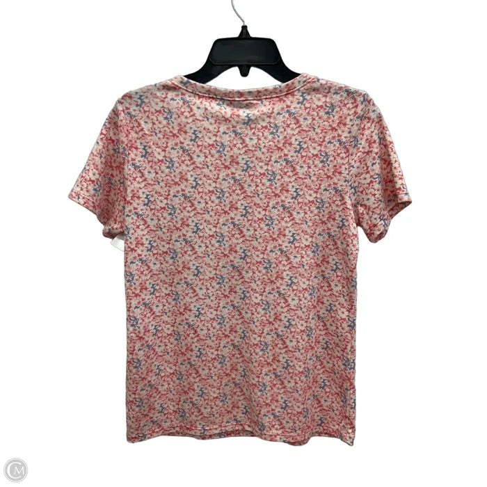 Top Short Sleeve By Style And Company In Floral Print, Size: S