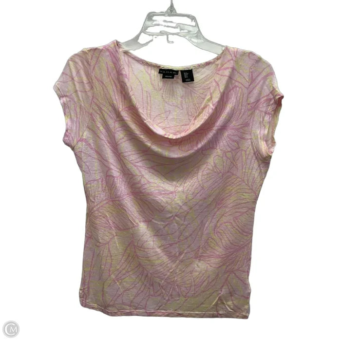 Top Short Sleeve By Tahari In Floral Print, Size: S