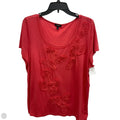 Top Short Sleeve By Talbots In Red, Size: Xl