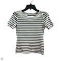 Top Short Sleeve By Talbots In Striped Pattern, Size: S