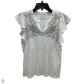 Top Short Sleeve By Talbots In White, Size: Mp