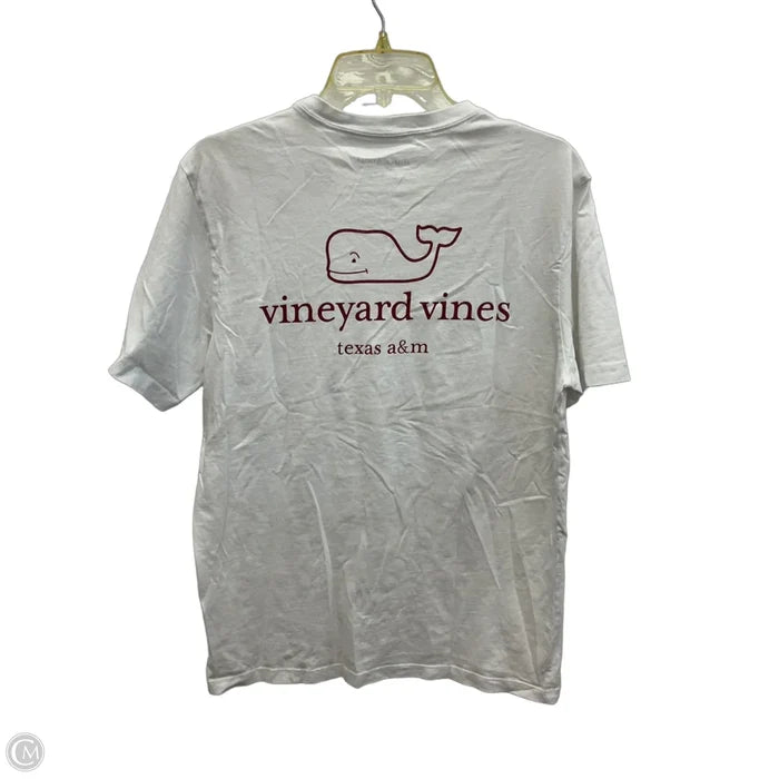 Top Short Sleeve By Vineyard Vines In White, Size: S