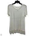 Top Short Sleeve By Zenana In White, Size: S