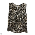 Top Sleeveless By Apt 9 In Black & Brown, Size: S