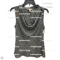 Top Sleeveless By Banana Republic In Black & Grey, Size: S