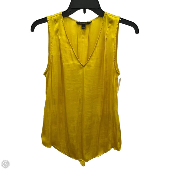 Top Sleeveless By Banana Republic In Yellow, Size: Xs
