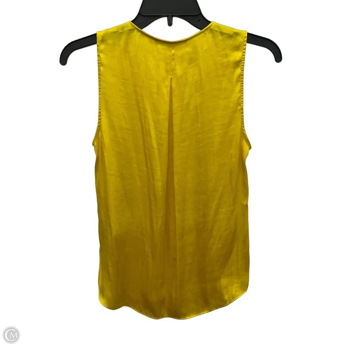 Top Sleeveless By Banana Republic In Yellow, Size: Xs