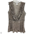 Top Sleeveless By Cabi In Animal Print, Size: Xs