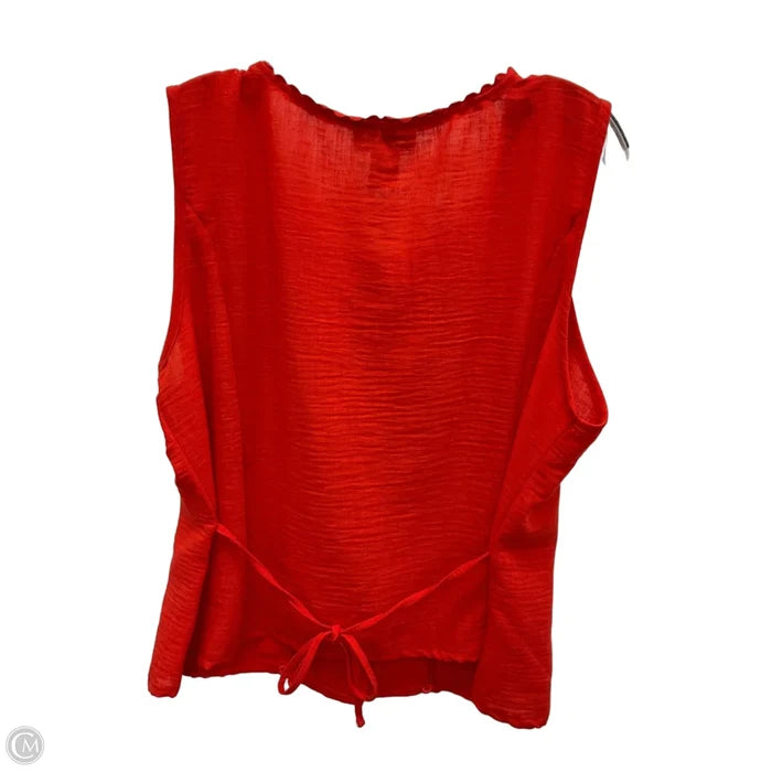 Top Sleeveless By Calypso St Barth In Red, Size: Xl