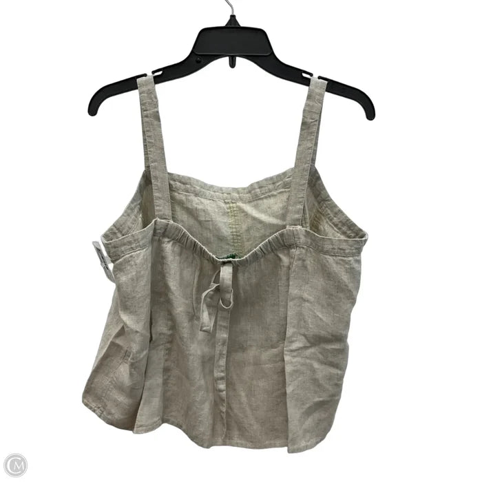 Top Sleeveless By J. Crew In Beige, Size: Xl