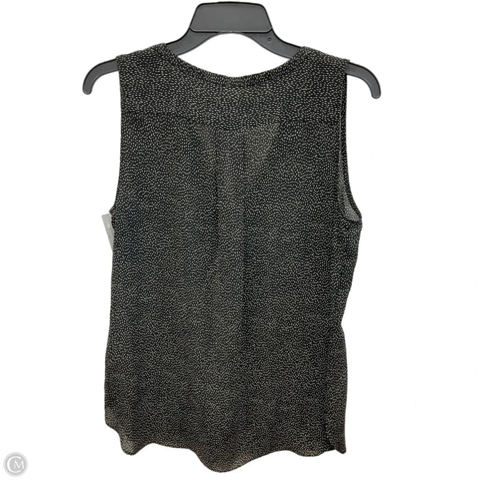 Top Sleeveless By Loft In Black & White, Size: S