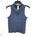 Top Sleeveless By Loft In Blue, Size: M