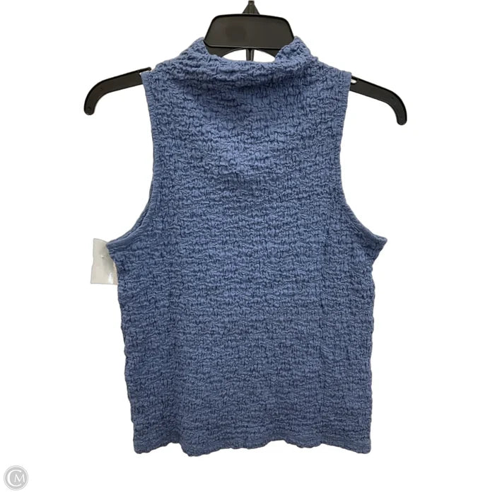 Top Sleeveless By Loft In Blue, Size: M