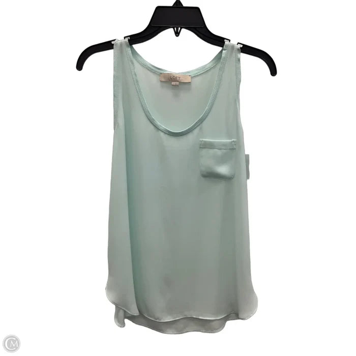 Top Sleeveless By Loft In Blue, Size: S