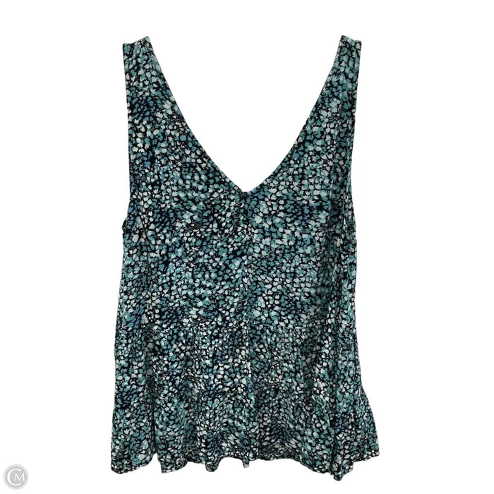 Top Sleeveless By Loft In Blue, Size: S