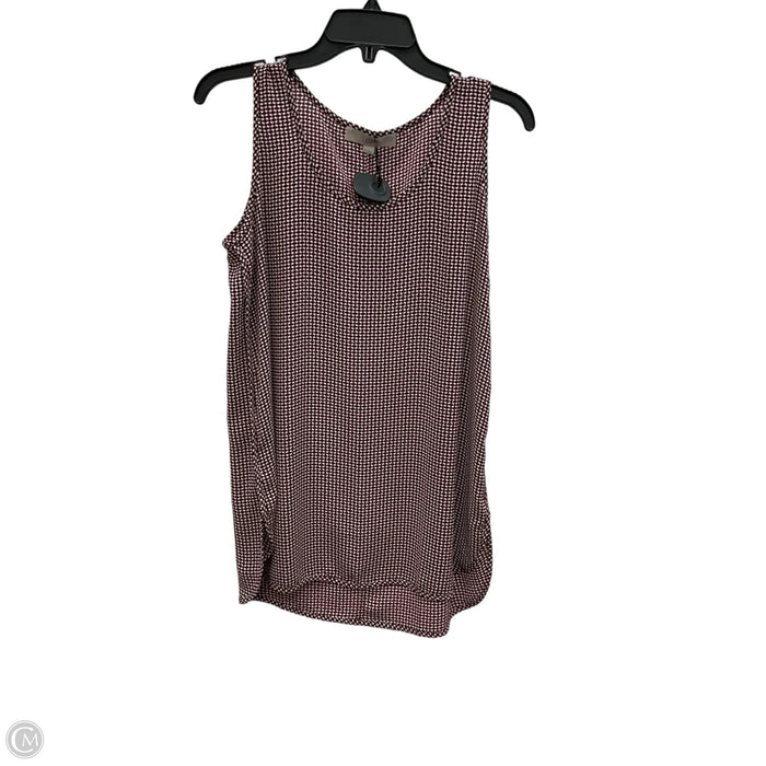 Top Sleeveless By Loft In Red, Size: S