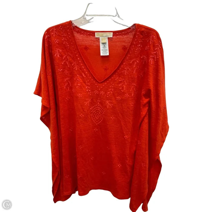 Top Sleeveless By Michael By Michael Kors In Orange, Size: S