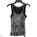 Top Sleeveless By Miss Me In Black & Grey, Size: M