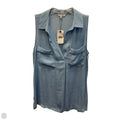 Top Sleeveless By Naked Zebra In Blue, Size: S