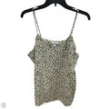 Top Sleeveless By Nine West In Animal Print, Size: L