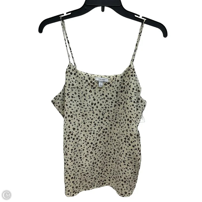 Top Sleeveless By Nine West In Animal Print, Size: L