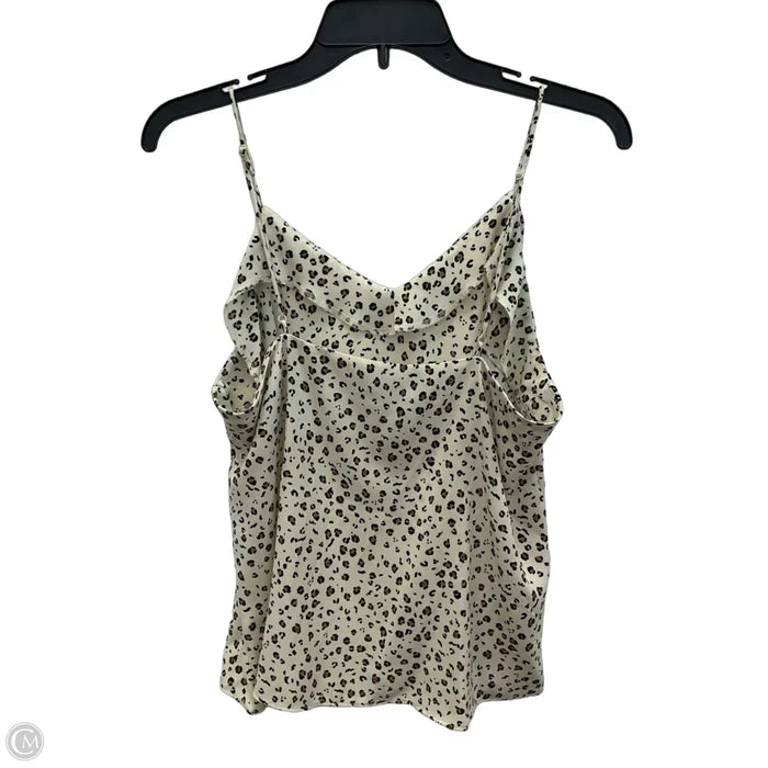Top Sleeveless By Nine West In Animal Print, Size: L