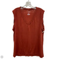 Top Sleeveless By Sonoma In Red, Size: Xl