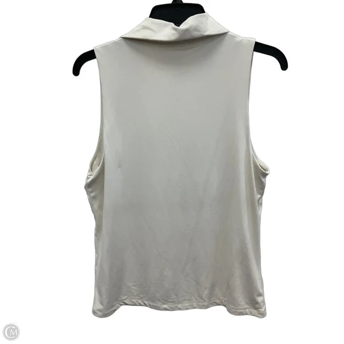Top Sleeveless By Tahari In Beige, Size: Xl