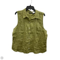 Top Sleeveless By Tahari In Green, Size: Xl